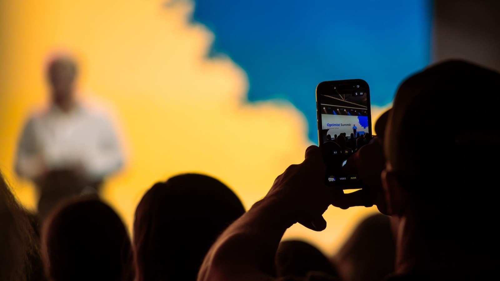 Event photographer at Optimist Summit Helsinki 2026